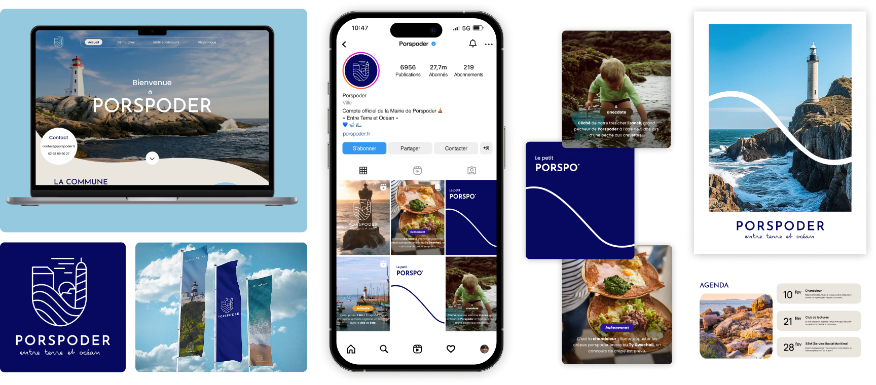 porspoder - identité visuelle pour une commune bretonne