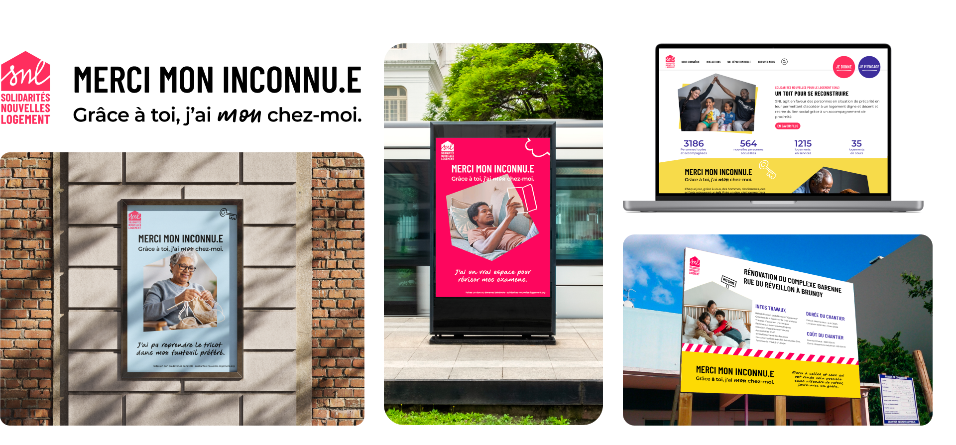 Solidarités Nouvelles Logement - Naina Design Eléa Lecoq Freelance Lyon Mâcon Bourgogne Rhône Web designer, graphiste